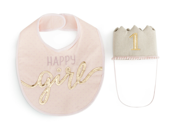 Girl Hat Bib Set Girl Hat Bib Set