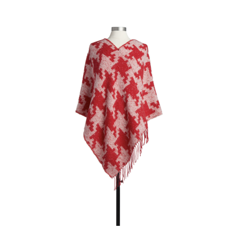 Houndstooth Poncho Houndstooth Poncho
