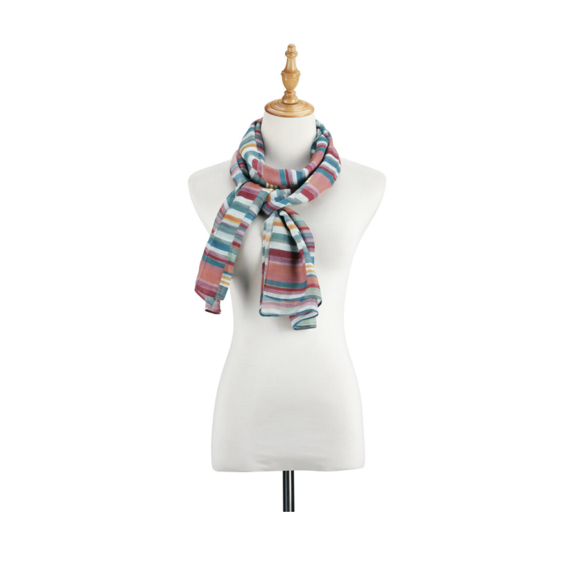 Multi Stripe Rectangle Scarf Multi Stripe Rectangle Scarf