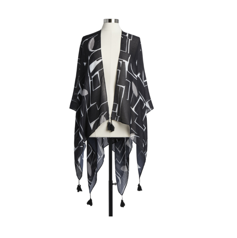 Modern Black and White Kimono Modern Black and White Kimono