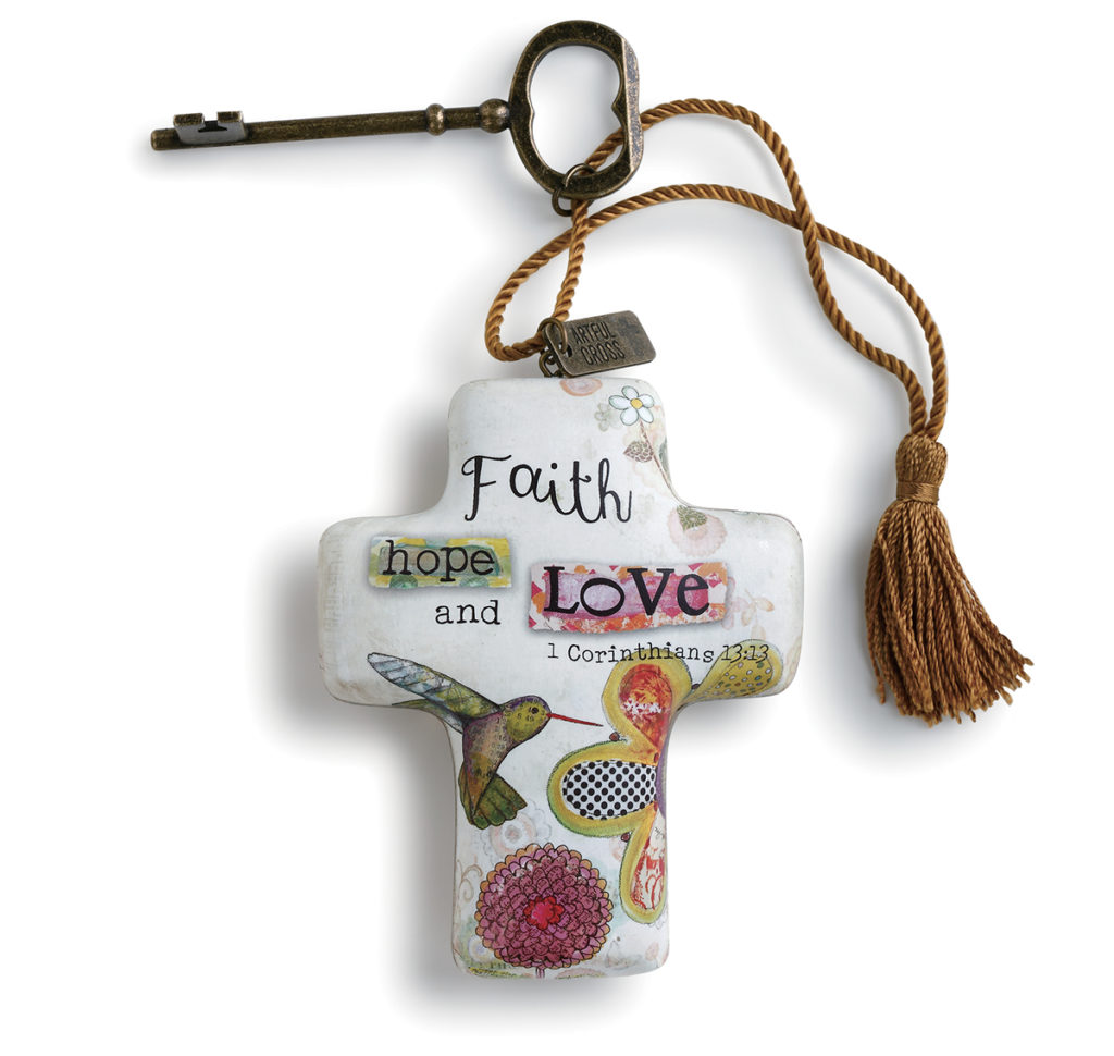 Faith Hope Love Artful Cross