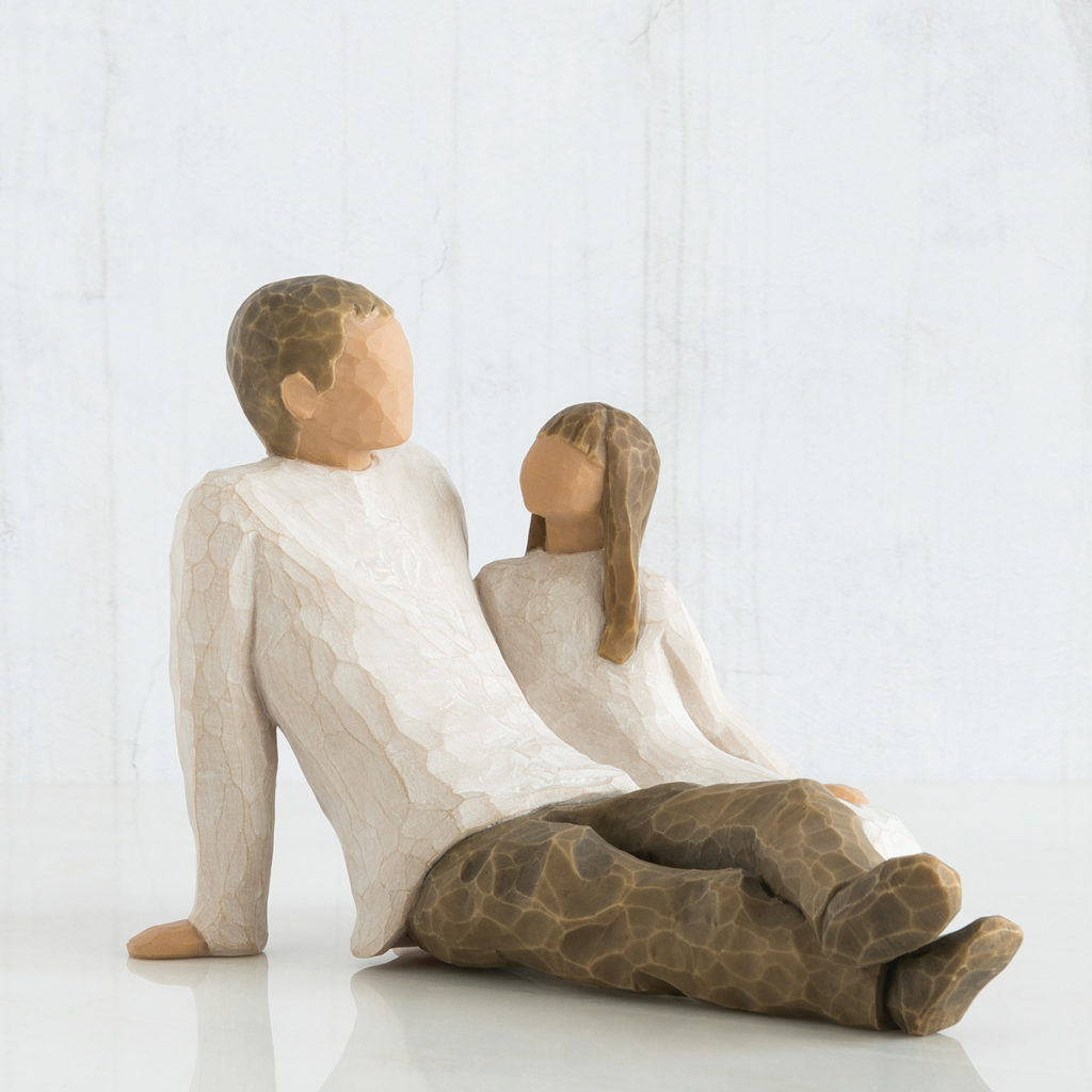 Willow Tree Father and Daughter Sculpture